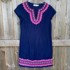 Vineyard Vines dress navy embroidery OO